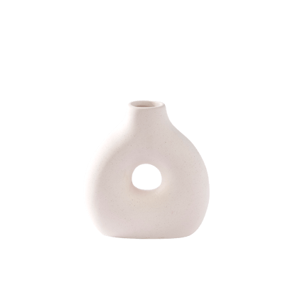 ALBA Vase blanc H 13,5 x Larg. 13 x P 6,7 cm