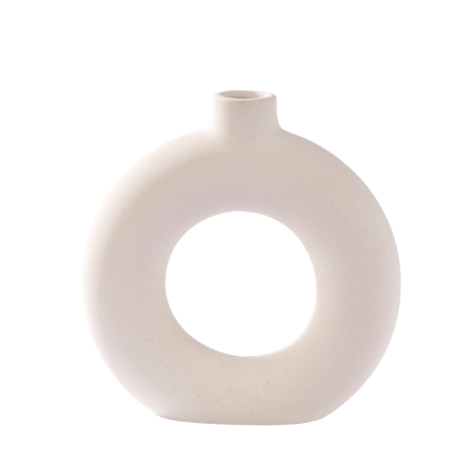 ALBA Vase blanc H 21,2 x Larg. 20,7 x P 6,2 cm