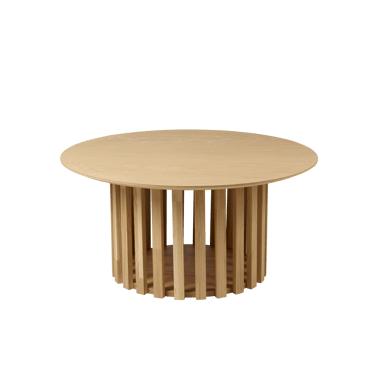 LATTO Table basse naturel H 38 cm - Ø 80 cm - Ø 46 cm