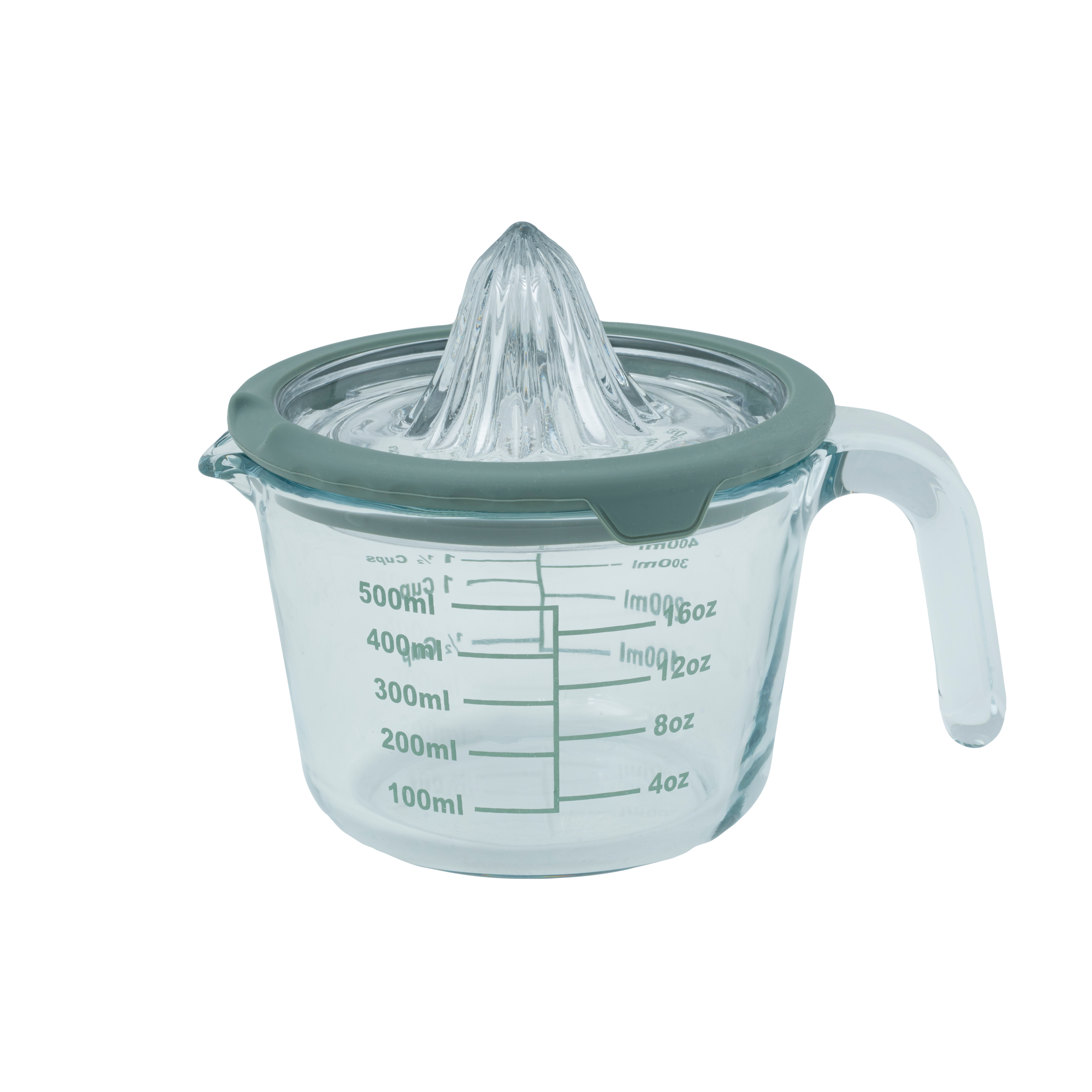 CUISINO Espremedor com copo medidor 500ml verde, transparente