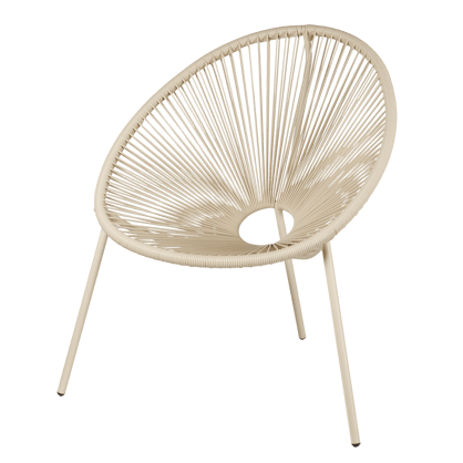 ACAPULCO Lounge stoel zand H 82 x B 75 x D 69 cm
