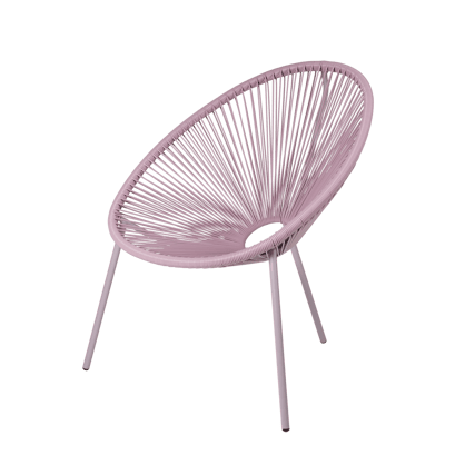ACAPULCO Lounge stoel paars H 82 x B 75 x D 69 cm