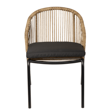 ROYAN Chaise naturel H 80 x Larg. 63 x P 56 cm