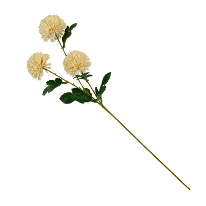 CHRYSANTHEMUM Fleur artificielle beige H 65 cm