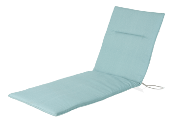 ISLAND ECO Coussin de jardin chaise longue aqua Larg. 60 x Long. 178 cm