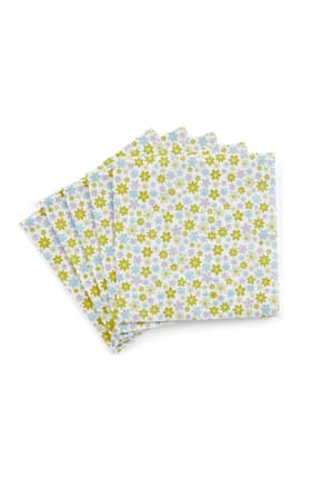 BLOOM Paquete de 20 servilletas multicolor An. 25 x L 25 cm