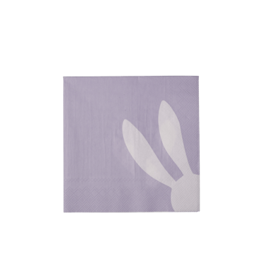 BUNNY Set 20 Servietten Violett B 33 x L 33 cm